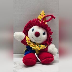 Clown Musical Pull String Crib Baby Toy Plush Vintage 1988 Prestige Toys Works